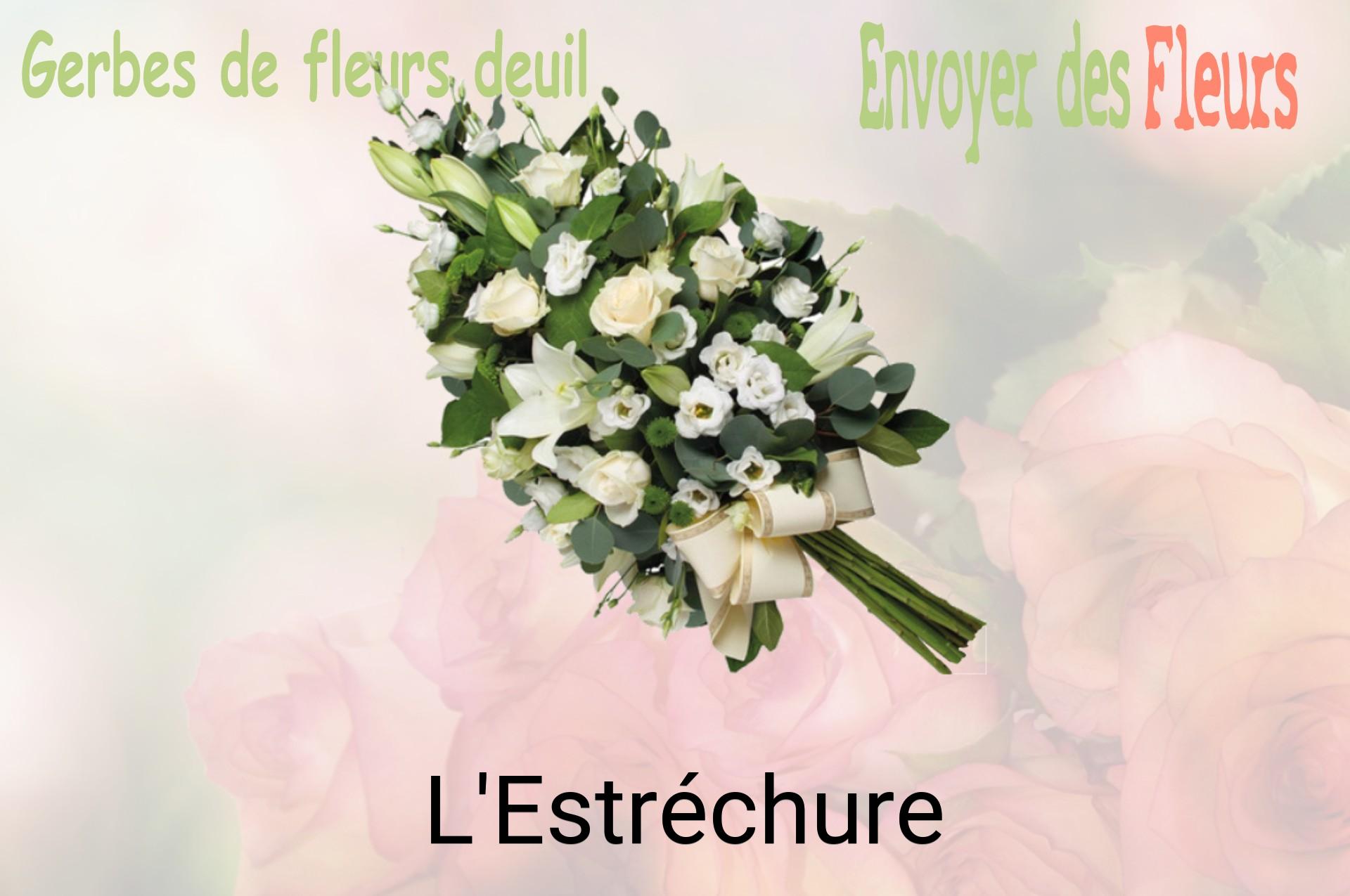 Gerbe de fleurs de deuil livrée à L'Estréchure